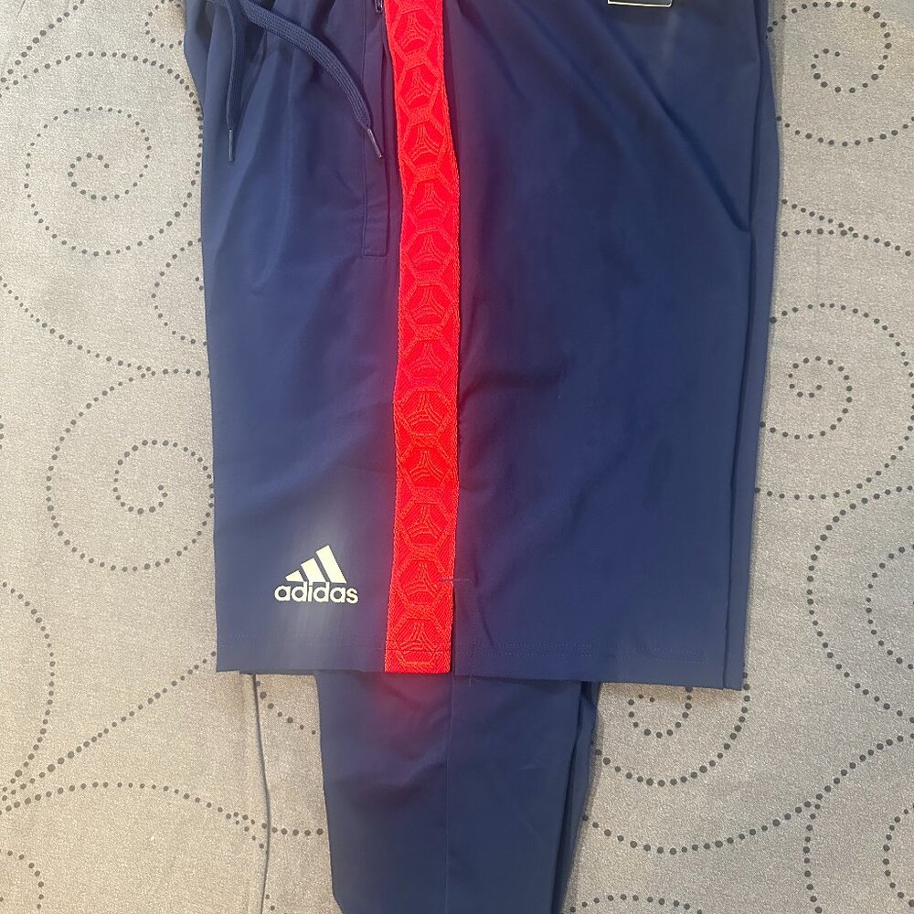 ADIDAS SOCCER TECH 2 IN 1 BASE LAYER AND SHORTS SIZE L OR SMALL MEN NWT $55.00